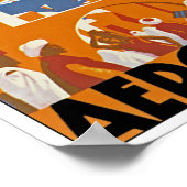 Au Maroc Par Avion Poster (Hoek)