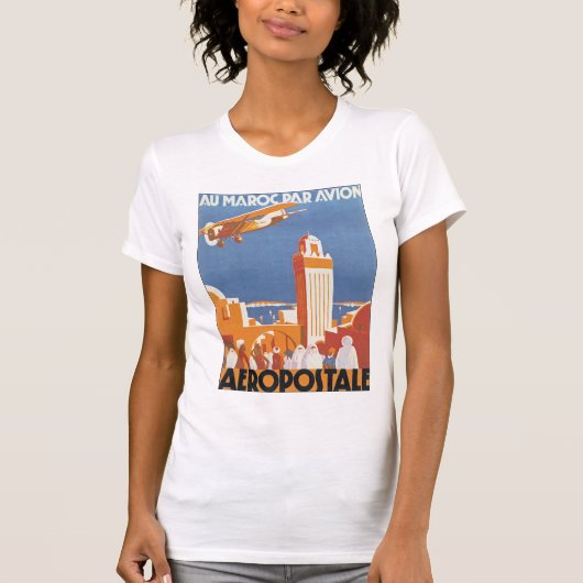 Au Maroc Par Avion T-shirt (Voorkant)