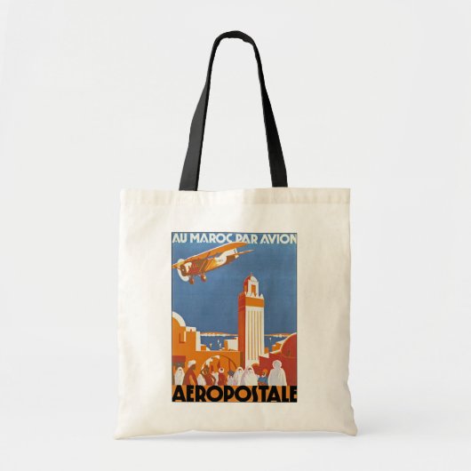 Au Maroc Par Avion Tote Bag (Voorkant)
