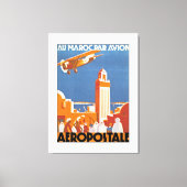 Au Maroc Par Avion - XL Canvas Afdruk (Voorkant)