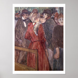 Au Moulin de la Galette, 1891 (w/c en gouache) Poster