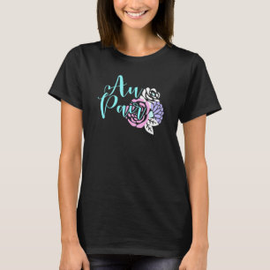 Au Pair Design met Flowers T-shirt