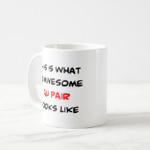 au pair, geweldige koffiemok (Voorkant links)