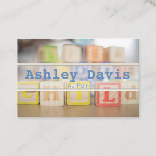 Au Pair-visitekaartjes Visitekaartje