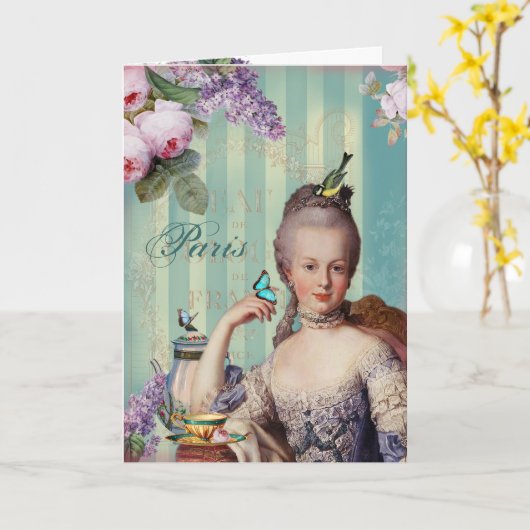 Au Petit Trianon van Thé - Moederdag Kaart (Gele Bloem)