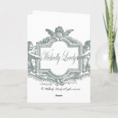 Au Petit Trianon van Thé - nam toe - dankt u Bedankkaart (Achterkant)