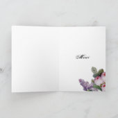 Au Petit Trianon van Thé - nam toe - dankt u Bedankkaart (Binnen)