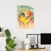 Au Quartier Latijn "naar het Latijnse kwartaal" Poster (Thuiskantoor)