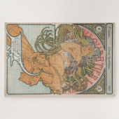 Au Quartier Latin (1897) - Alphonse Mucha Legpuzzel (Horizontaal)