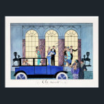 Au Revoir, 1920 Art Deco-illustratie Poster<br><div class="desc">Kunst Deco mode illustratie, Au Revoir, door de Franse illustrator George Barbier</div>