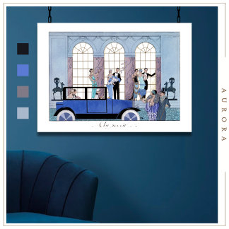 Au Revoir 1920 door George Barbier Poster