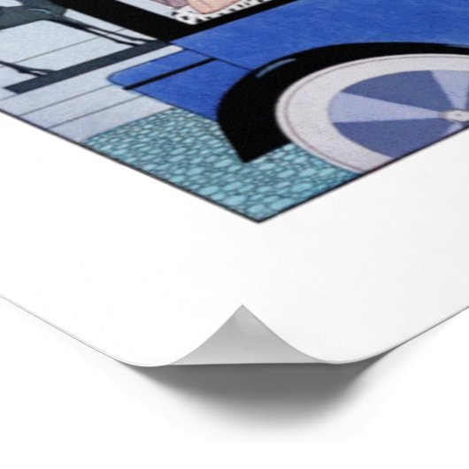 Au Revoir 1920 door George Barbier Poster (Hoek)