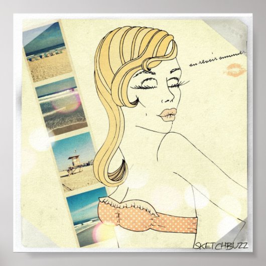 Au Revoir Summer Mini Poster (Voorkant)