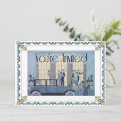 Au Revoir Uitnodiging (Staand voorkant)