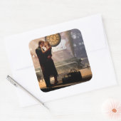 Au Revoir Vierkante Sticker (Envelop)