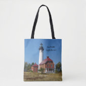 Au Sable Lighthouse over canvas tas (Voorkant)