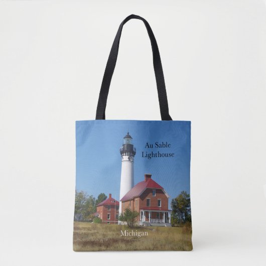 Au Sable Lighthouse over canvas tas (Voorkant)