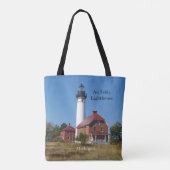 Au Sable Lighthouse over canvas tas (Achterkant)
