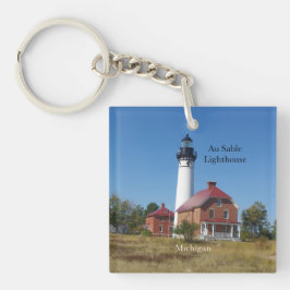 Au Sable Lighthouse-sleutelketen Sleutelhanger