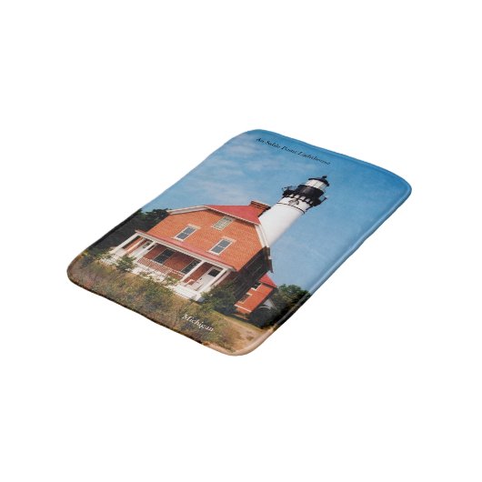 Au Sable Point Lighthouse Badmat (Gekanteld)
