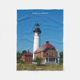 Au Sable Point Lighthouse Fleece Deken
