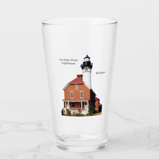 Au Sable Point Lighthouse glass Glas (Voorkant)
