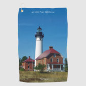 Au Sable Point Lighthouse golfhanddoek (Voorkant)