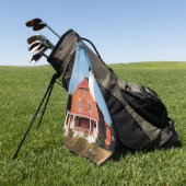 Au Sable Point Lighthouse golfhanddoek (Groen)