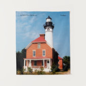 Au Sable Point Lighthouse groot Wandkleed (Voorkant)