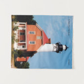 Au Sable Point Lighthouse groot Wandkleed (Voorkant (horizontaal))