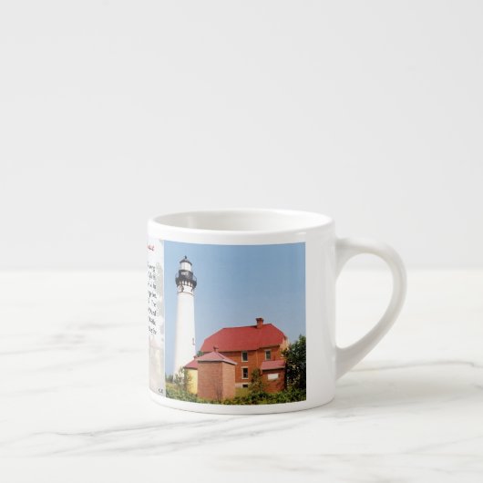 Au Sable Point Lighthouse history espresso mok (Rechts)