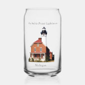 Au Sable Point Lighthouse kan glas (Voorkant)