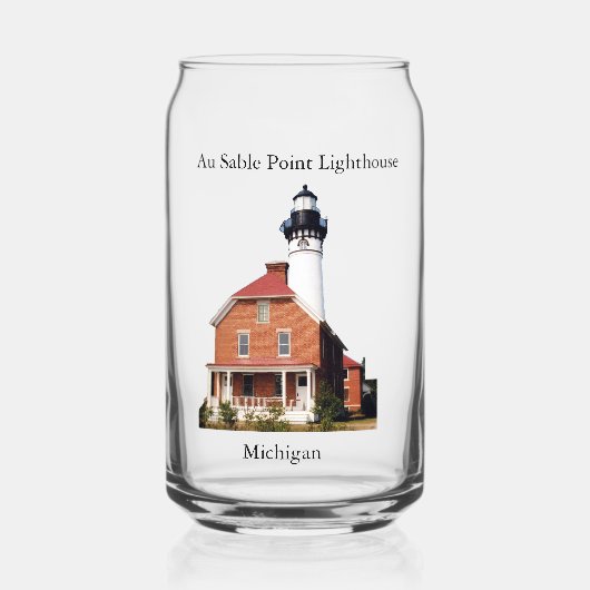 Au Sable Point Lighthouse kan glas (Voorkant)
