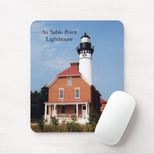 Au Sable Point Lighthouse mousepad Muismat (Met muis)