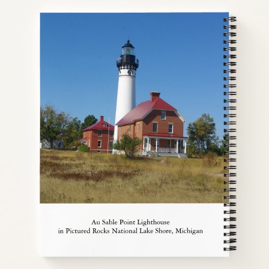 Au Sable Point Lighthouse notitieboek (Achterkant)