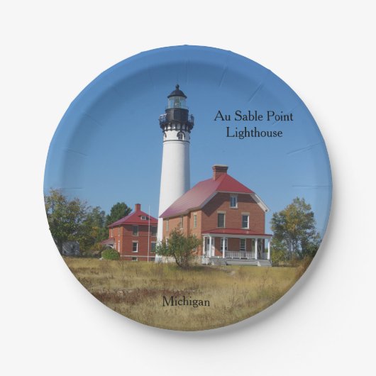 Au Sable Point Lighthouse paper bord (Voorkant)