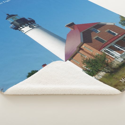 Au Sable Point Lighthouse Sherpa Deken (3/4)