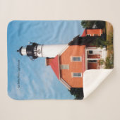 Au Sable Point Lighthouse Sherpa Deken (Voorkant (horizontaal))