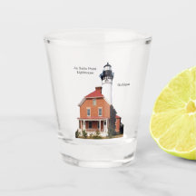 Au Sable Point Lighthouse shot glass