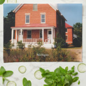 Au Sable Point Lighthouse Theedoek (Gevouwen)