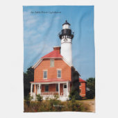 Au Sable Point Lighthouse Theedoek (Verticaal)
