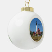 Au Sable Point Lighthouse-versiering Keramische Bal Ornament (Links)