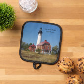 Au Sable Point Vuurtoren pot houder (Top down)