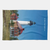 Au Sable Point-vuurtoren Theedoek (Horizontaal)