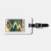 Au Sable River Michigan kleuren Bagagelabel (Voorkant horizontaal)