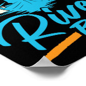 Au Sable River Rat Rafting Canoeing Fishing Boatin Poster (Hoek)