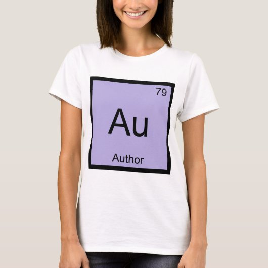 Au - Scheikunde Element Symbool Boek T-Shirt (Voorkant)