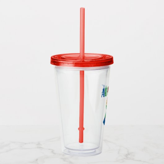 Au-some Autisme Bewustheid Acryl Drinkbeker (Rechts)