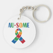 Au-some Autisme Bewustheid Sleutelhanger (Achterkant)
