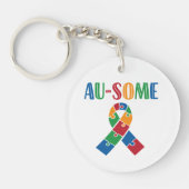 Au-some Autisme Bewustheid Sleutelhanger (Voorkant)